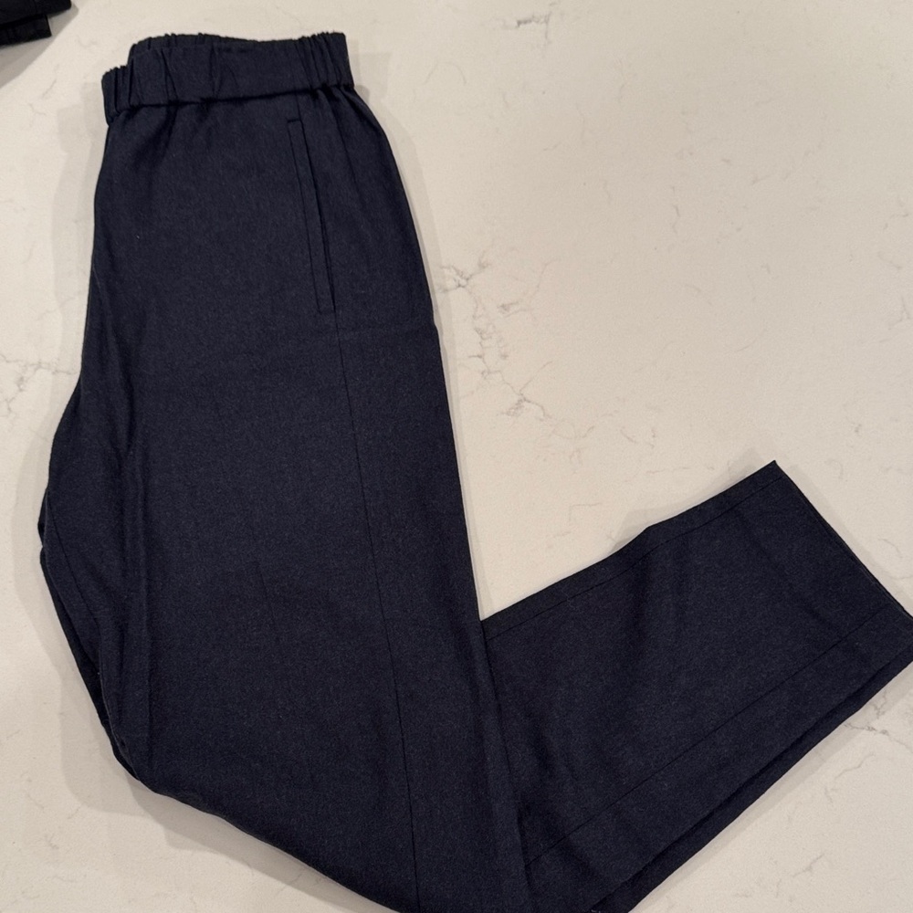 Theory Dark Navy stretch wool woman’s pants.